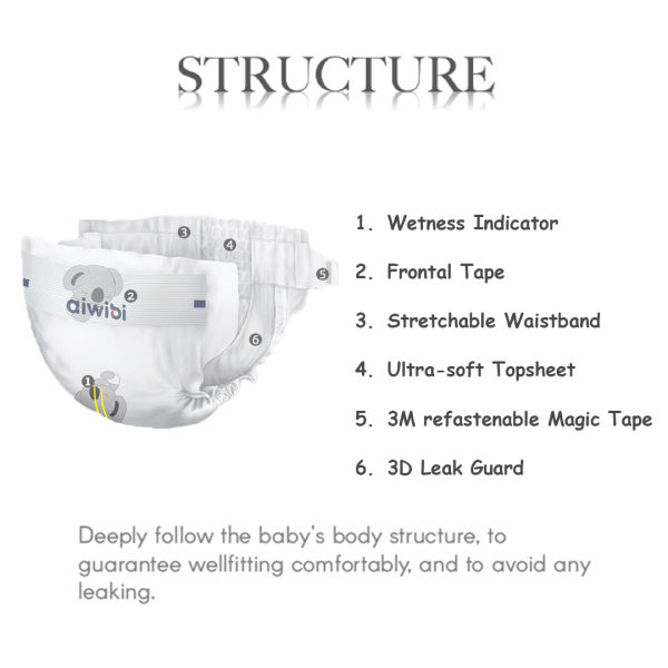 Aiwibi Premium Tape Style Diapers L-26 Pack Of 2 - Image 2