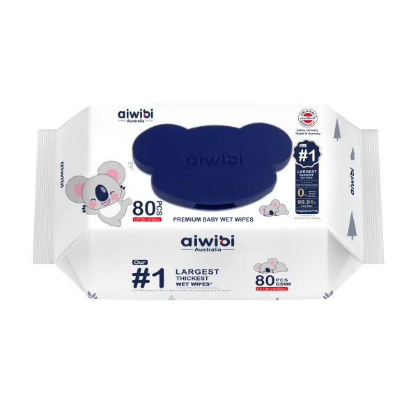 Aiwibi Thickest Premium Baby Water Wipes-80pcs - Image 2