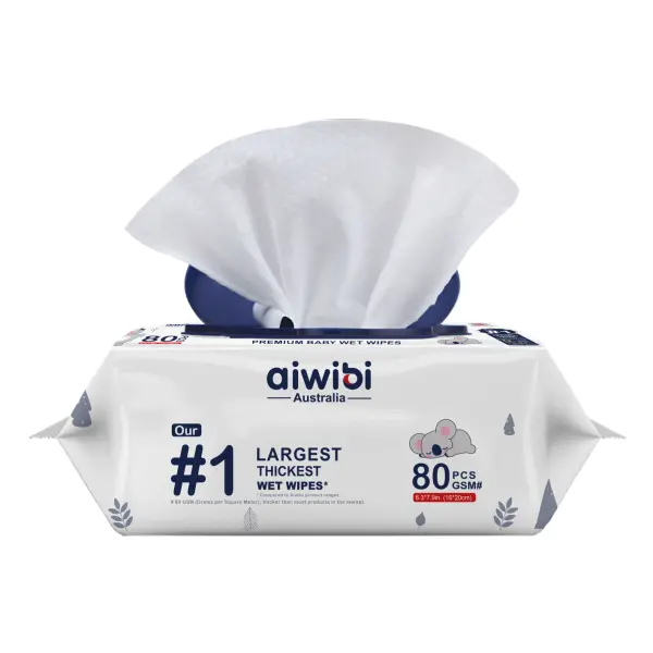 Aiwibi Thickest Premium Baby Water Wipes-80pcs - Image 3