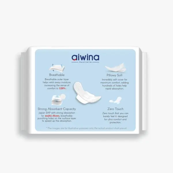 Aiwina Ultra-thin Sanitary Napkins 290mm (Pack Of-2) - Image 4