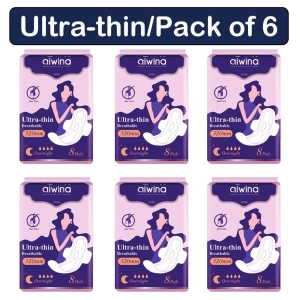 Aiwina Ultra-thin Sanitary Pad Napkins 320mm (Pack Of-6)