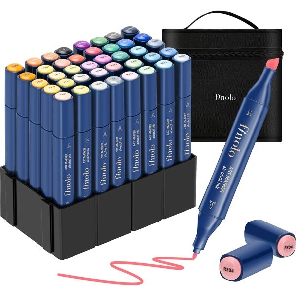 Alcohol Marker/ Finolo 40 Sheds Double Nib Alcohol Based Marker for Designing - Image 2