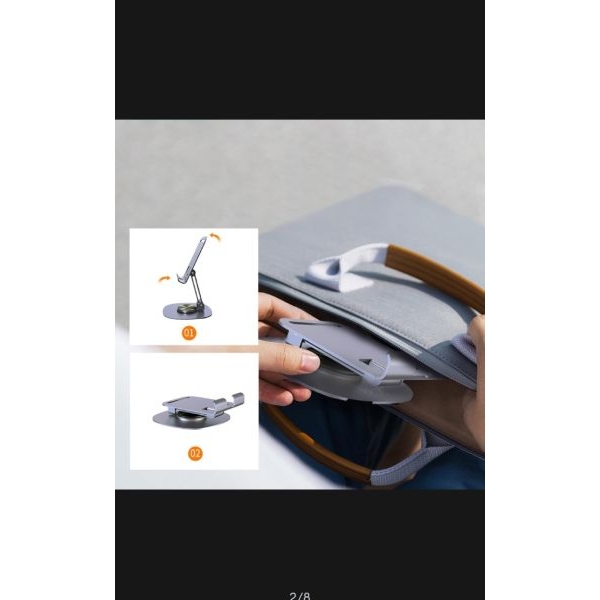 All Alloy Material High Grade Good Quality, Durable 360 Rotation, 180 Adjustment Non Slip Bracket Phone Tablet Holder - Image 5