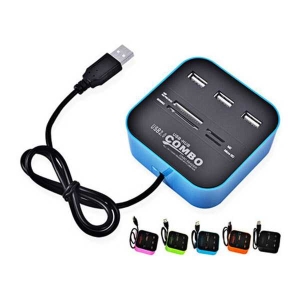 All In One Card Reader With 2.0 Usb Hub