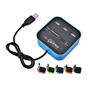 All In One Card Reader With 2.0 Usb Hub