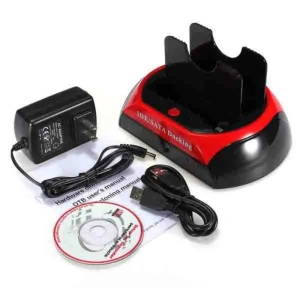 All in 1 Dual 2.5/3.5 HDD IDE/SATA Docking Station With One Touch Backup