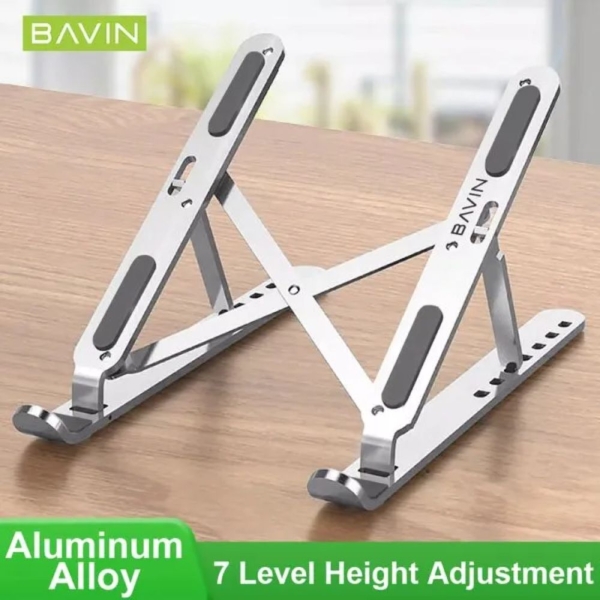 Aluminium Alloy Fully-Level Adjustable Laptop Stand for 10 to 17 Inches Mackbook/Laptops - Image 2