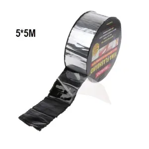 Aluminum Foil Butyl Rubber Tape Adhesive Sealing For Best RV Roof Marine Repair(5*5M)