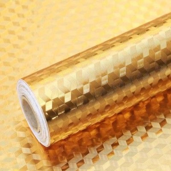 Aluminum Foil Self Adhesive Anti Mold And Heat Resistant Kitchen Multipurpose Wallpaper - 60cm x 200cm - Image 3