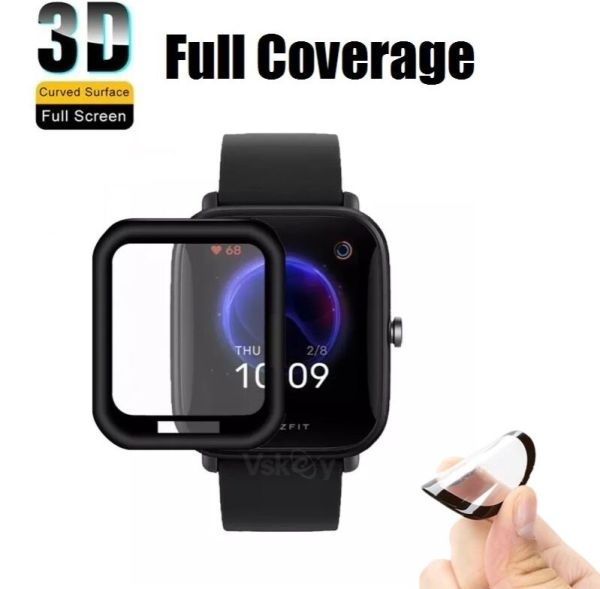 Youkei 3D Full Coverage PET Soft Screen Protector Film for Amazfit Bip U Smartwatch