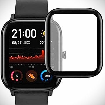 Amazfit GTS 2 Full Glue Clear Curved Edge Tempered Glass - Image 3