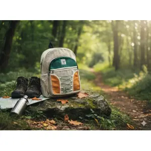 andmade Sustainable Hemp & Cotton Mix Backpack For Unisex