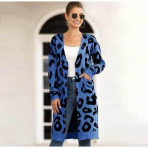 Animal Print Cardigon. It's Should Yellow And Blue Colour Available.