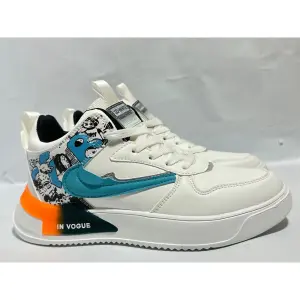 Anime Printed Shoes For Men Round Toe