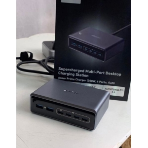 ANKER 200W GaN Desktop Charging Station | 6-Port Fast Charger (4 USB-C + 2 USB-A)