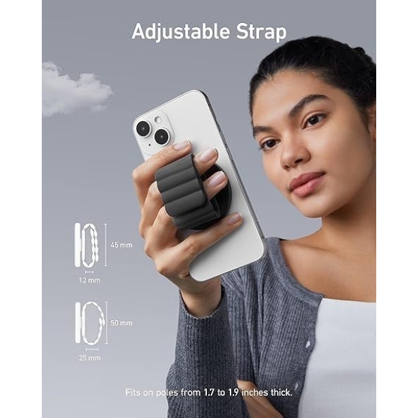 Anker Magnetic Phone Grip ( Mag Go ) , Sweat - Resistant 620 Magnetic Grip And Adjustable Strap - Image 4