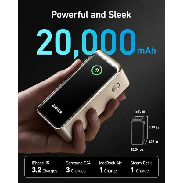 20000mAh 200W Portable Laptop Charger For Travel