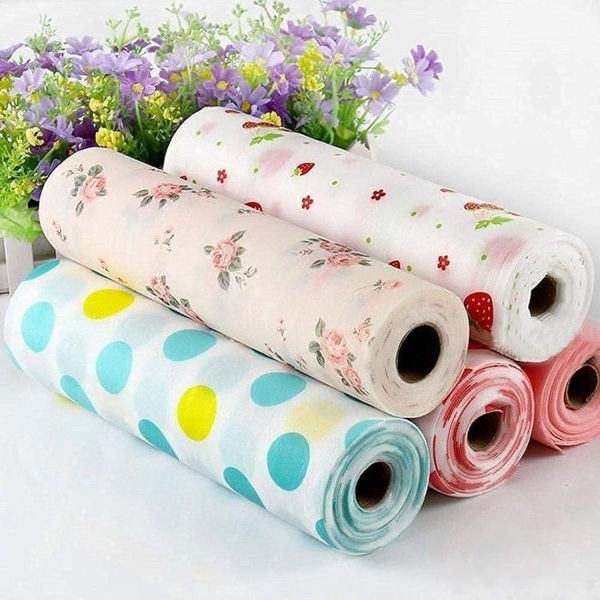 Anti Slip PVC Kitchen Place Mat Antibacterial Waterproof Drawer Floral Printed Dustproof Shelf Liners for Refrigerator Cabinets Pantry Shelve Dresser & Desk Protector (Pack of 1)(45 x300CM) - Image 4