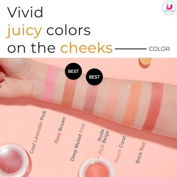 Apieu Juicy Pang Jelly Blusher - 6 Colors [BE02 Fig] By Dream Skin Nepal - Image 4