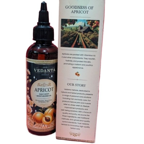 Apricot Daily Body Moisturizing Oil Vedanta Herbal's 100 ML - Image 3