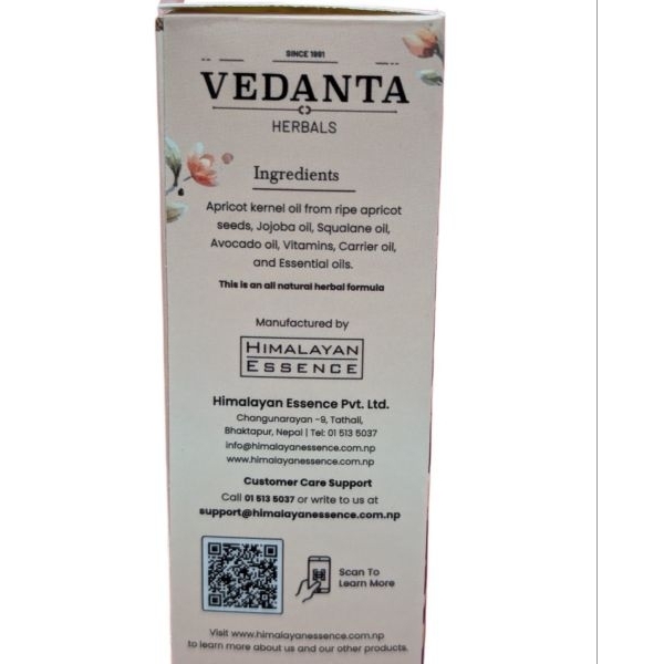 Apricot Daily Body Moisturizing Oil Vedanta Herbal's 100 ML - Image 4
