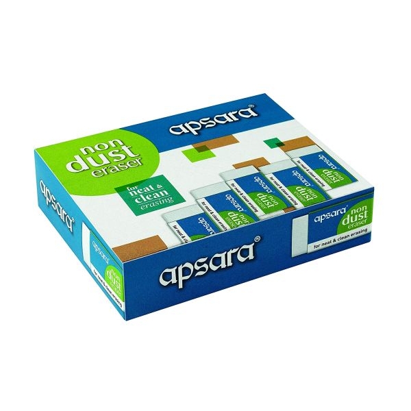 Apsara Non Dust Erasers - Pack of 20 By Mitrata - Image 3