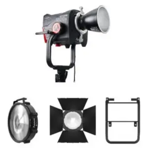 Aputure 1200x + CF12 Fresnel + CF12 Barn Doors + Skid