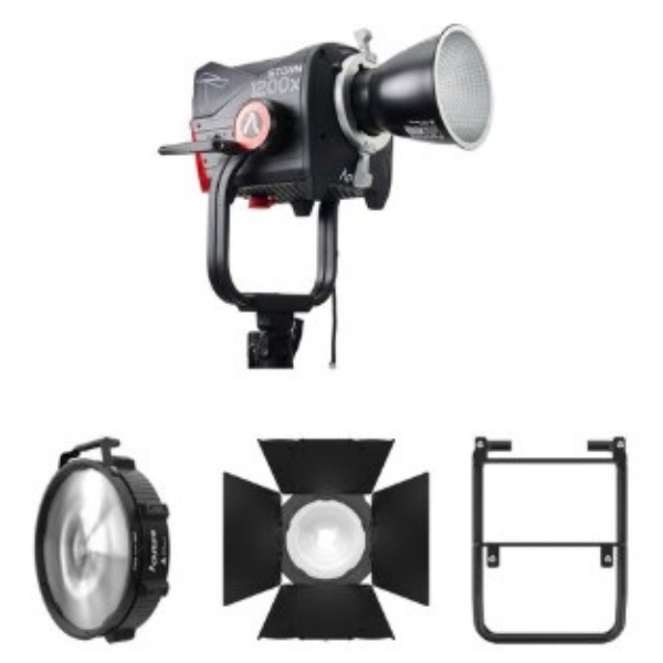 Aputure 1200x + CF12 Fresnel + CF12 Barn Doors + Skid