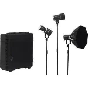 Aputure Storm 80c LED Monolight 3-Light Kit (US)