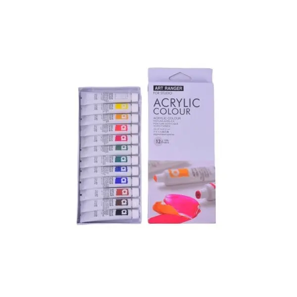 Art Ranger Artist Acrylic Color Set 12 Tubes Set Each 12ML - Image 3