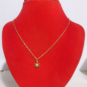 Artificial Jewellery Flower Design Gold Coated For Ladies
