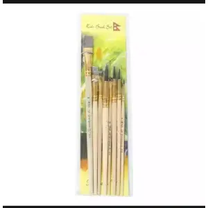 Artist Paint Brush Set - 8 Brushes Synthetic