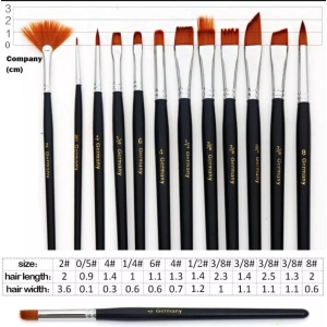 Artist Paint Brush Set Of 12