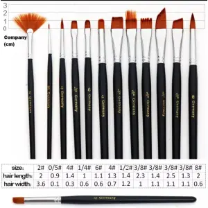 Artist Paint Brush Set Of 12