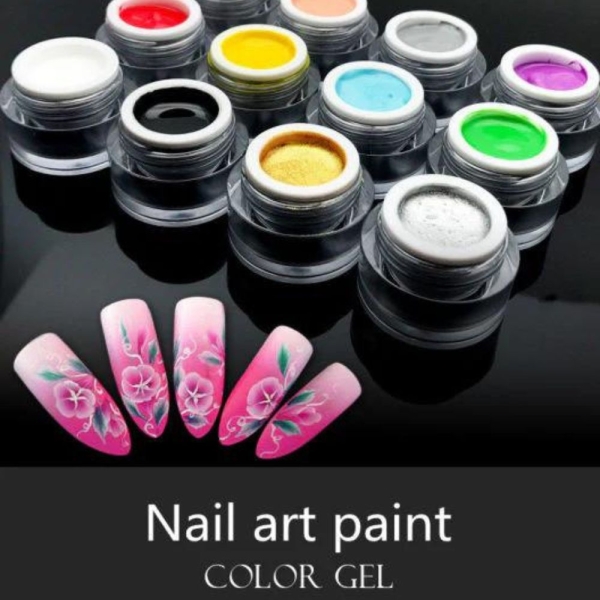 AS 8pcs Set Nail Art Paint - Image 2