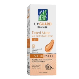 Asta Berry Uv Guard Tinted + Matte Sunscreen SPF50 PA+++ Light 75ml