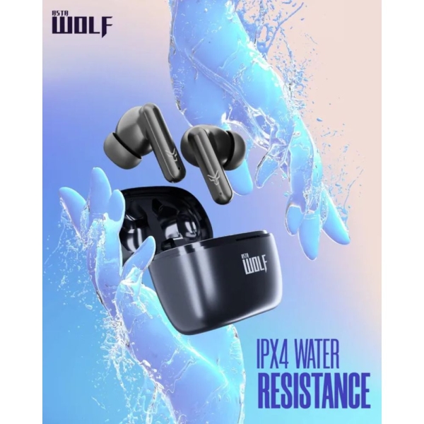 Asta WOLF Era Wireless Earbuds Water Resistant Dual Mic ENC - Image 2