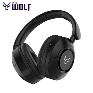 Asta WOLF SHADOW Wireless ANC Headphones | 50H Playtime @100% Volume, 35dB ANC, Bluetooth 5.3, Ultra-Soft Cushions, 800mAh Battery, Type-C Fast Charging, IPX5 Water Resistant, Premium ABS + Fabric Build