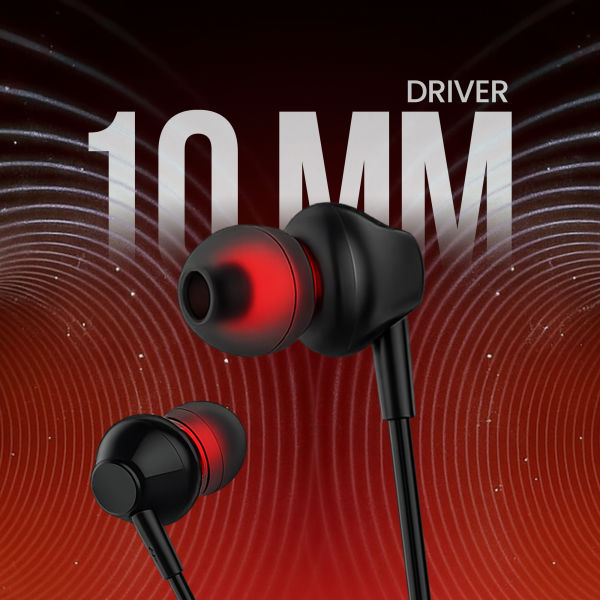 Asta WOLF STRING 2.0 Type-C Wired Earphones | High Bass Sound, 10mm Driver, Tangle-Free Tough Wire (1.2m), In-Line Play/Pause & Volume Controller – Durable Type-C Jack Earphones - Image 3