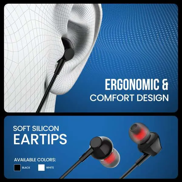 Asta WOLF STRING 2.0 Wired Earphones | 3.5mm Jack, 10mm Driver, High Bass Sound, Tangle-Free Tough Wire (1.2m), In-Line Play/Pause Controller – Durable & Comfortable - Image 5