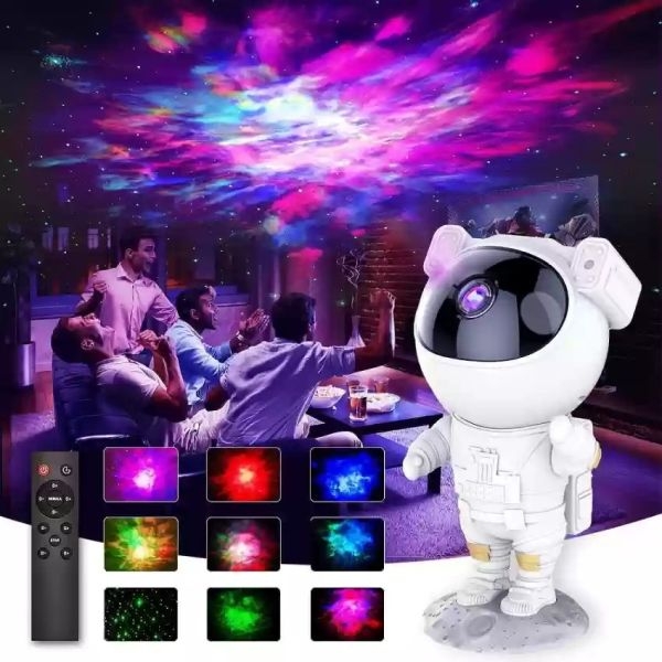 Astronaut Galaxy Projector Night Light, Star Projector, Nebula Ceiling Lamp with Timer and Remote - Image 4