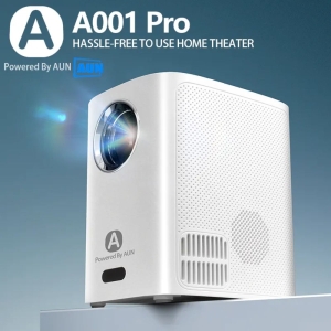 AUN A001 Pro MINI Projector Android TV Home Cinema Theater Game Beamer Portable LED Video Projectors WIFI Sync Phone 4K Video