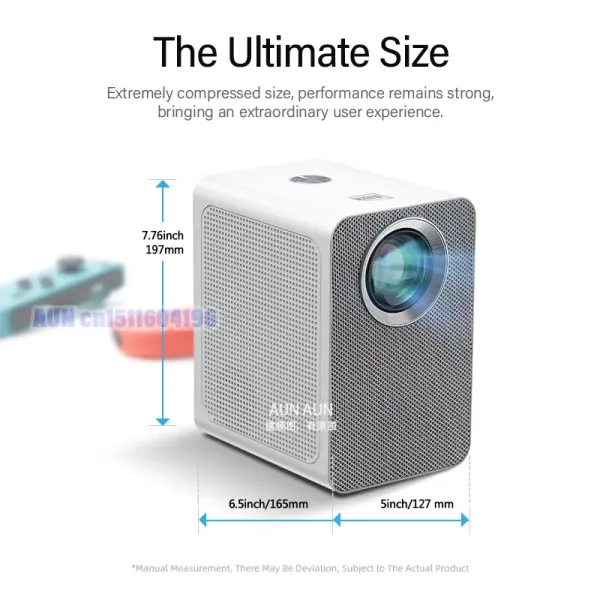 AUN ET50S MINI Projector Android Full HD 1080P Home Theater Cinema Projectors LED portable 4K Video Beamer WIFI - Image 3