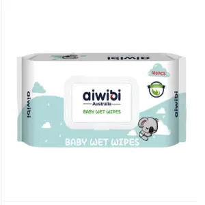 Australian 100% Soft Care Baby Wet Wipes 100 Pcs