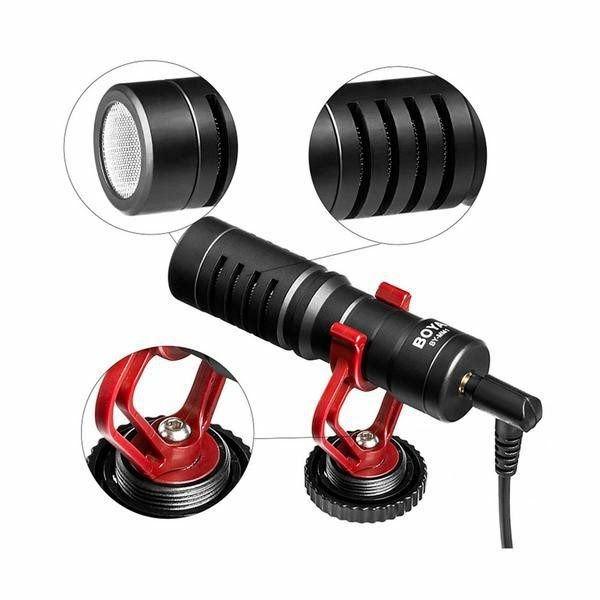 Authentic Boya By-mm1 Compact On-camera Vlogging Microphone For Smartphone Dslr - Image 3