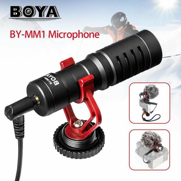 Authentic Boya By-mm1 Compact On-camera Vlogging Microphone For Smartphone Dslr - Image 4