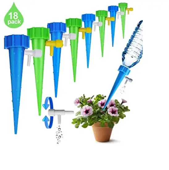 Automatic Irrigation Watering Spike for Plants Flower Indoor Household Auto Drip Irrigation Watering System Waterer 4.8
