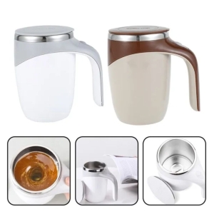 Automatic Self Stirring Stainless Steel Coffee Mixing Cup