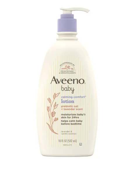 Aveeno Baby Calming Comfort Moisturizing Bedtime Body Lotion for Baby and Toddler, 18 fl oz