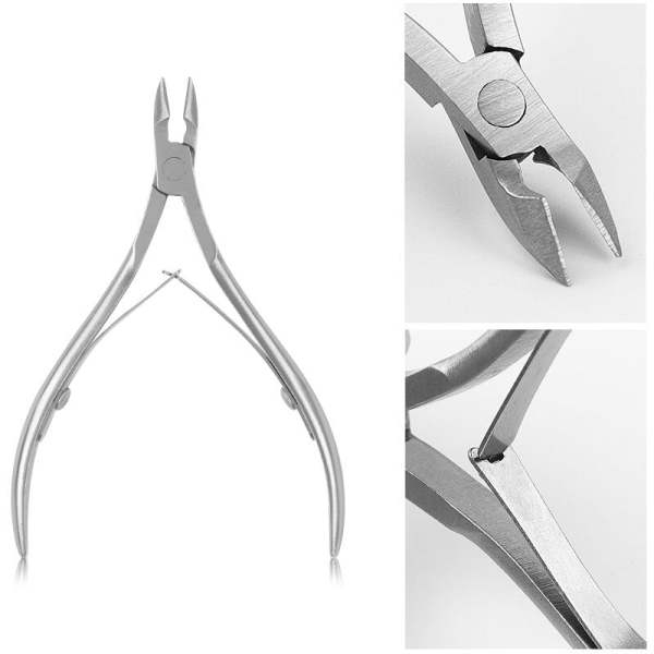 Solngen Professional Nail Cuticle Clipper Cutter Stainless Steel Cuticle Cutter Cuticle Nipper Remover with Sharp Blades Double Spring Cuticle clippers for Nail Care - Image 3